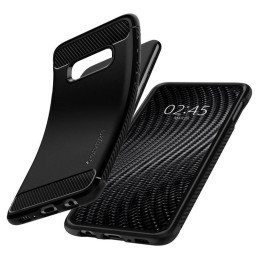 Spigen Rugged Armor dėklas, skirtas Samsung Galaxy S10E - matinė juoda