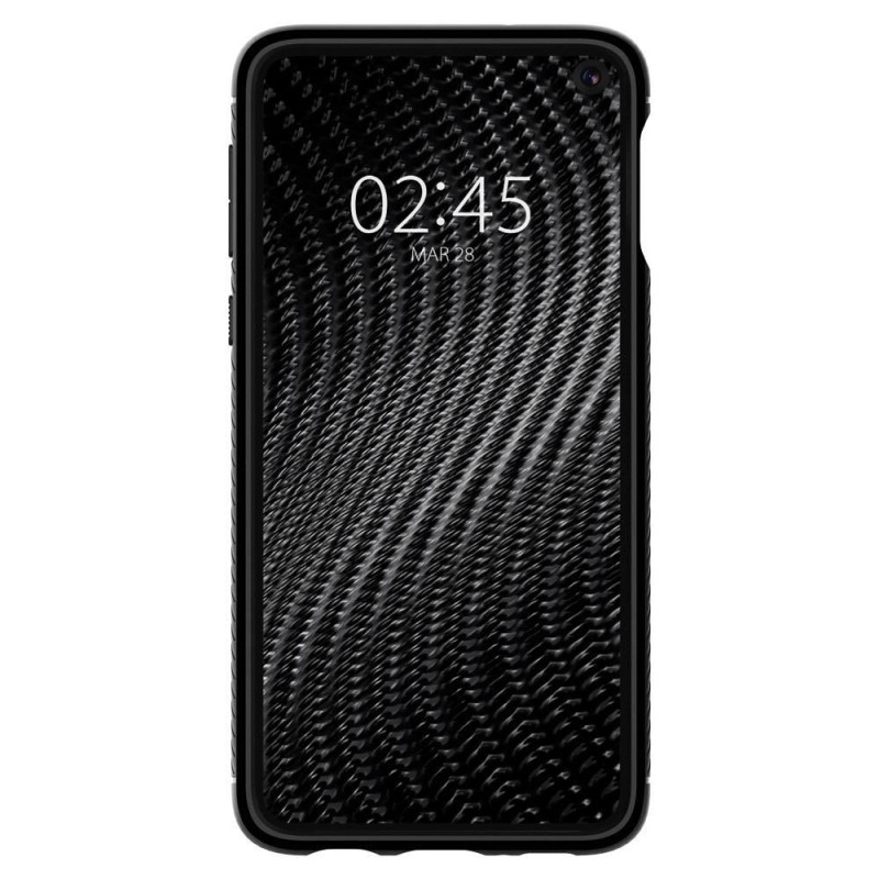 Spigen Rugged Armor dėklas, skirtas Samsung Galaxy S10E - matinė juoda
