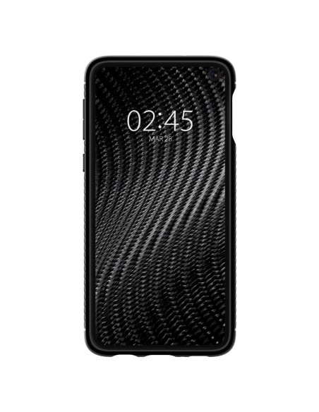Spigen Rugged Armor dėklas, skirtas Samsung Galaxy S10E - matinė juoda Spigen Rugged Armor dėklas, skirtas Samsung Galaxy S10E - matinė juoda