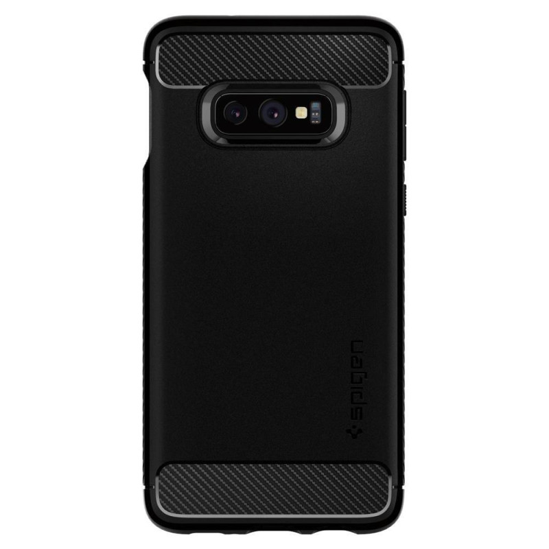Spigen Rugged Armor dėklas, skirtas Samsung Galaxy S10E - matinė juoda