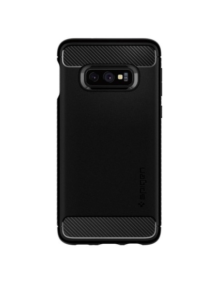 Spigen Rugged Armor dėklas, skirtas Samsung Galaxy S10E - matinė juoda Spigen Rugged Armor dėklas, skirtas Samsung Galaxy S10E - matinė juoda