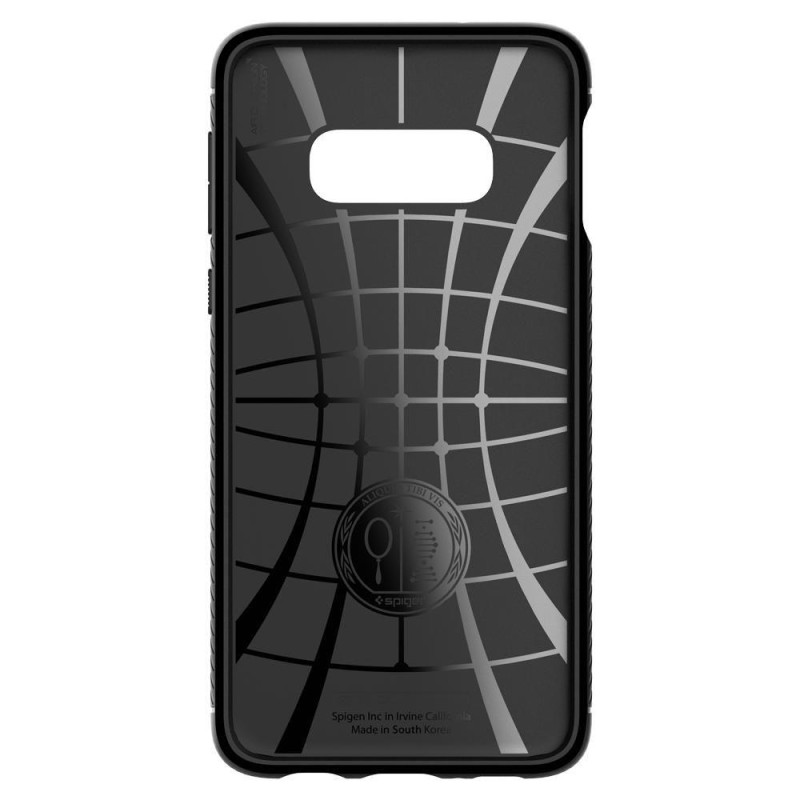 Spigen Rugged Armor dėklas, skirtas Samsung Galaxy S10E - matinė juoda
