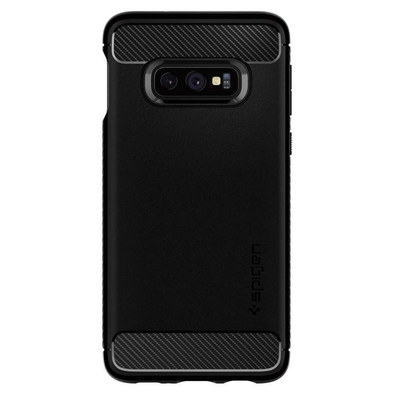 Spigen Rugged Armor dėklas, skirtas Samsung Galaxy S10E - matinė juoda