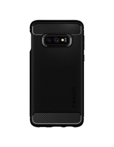 Spigen Rugged Armor dėklas, skirtas Samsung Galaxy S10E - matinė juoda Spigen Rugged Armor dėklas, skirtas Samsung Galaxy S10E - matinė juoda