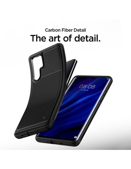 Spigen Rugged Armor dėklas, skirtas Huawei P30 Pro - juodas