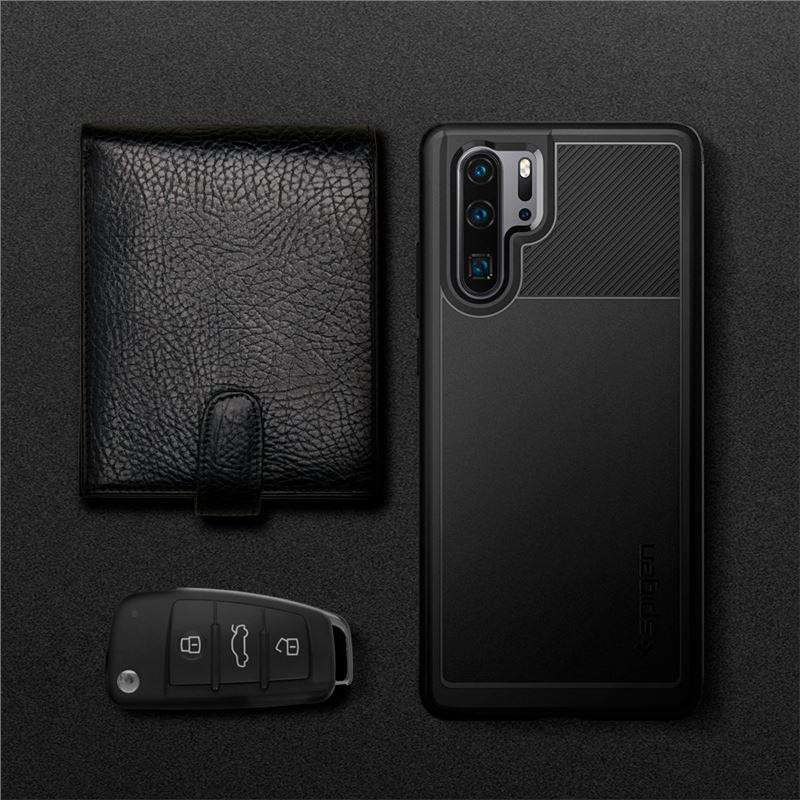 Spigen Rugged Armor dėklas, skirtas Huawei P30 Pro - juodas