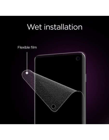 Spigen Neo Flex HD apsauginė folija, skirta Samsung Galaxy S10+ Spigen Neo Flex HD apsauginė folija, skirta Samsung Galaxy S10+