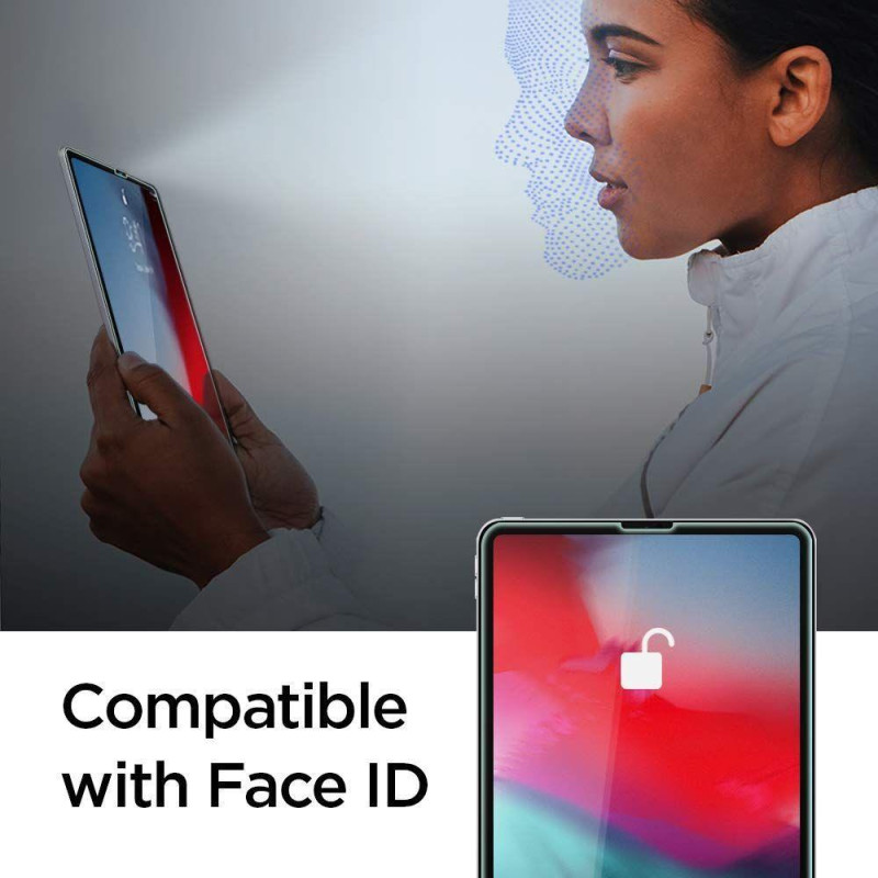 Spigen Glas.tR Plonas grūdintas stiklas, skirtas iPad Pro 12,9 colių 2020 / 2021 / 2022 m.