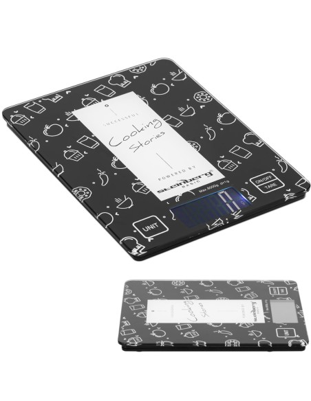 Elektroninės stalinės svarstyklės iš LCD stiklo 22 x 17 cm 8 kg / 1 g Elektroninės stalinės svarstyklės iš LCD stiklo 22 x 17 cm 8 kg / 1 g