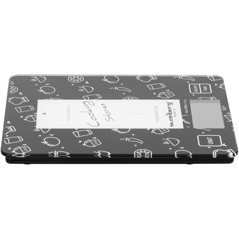 Elektroninės stalinės svarstyklės iš LCD stiklo 22 x 17 cm 8 kg / 1 g
