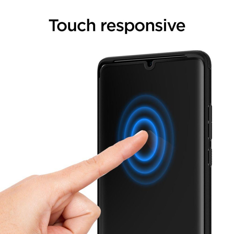 Spigen Glas.tR Plonas grūdintas stiklas, skirtas Huawei P30 Pro - juodas