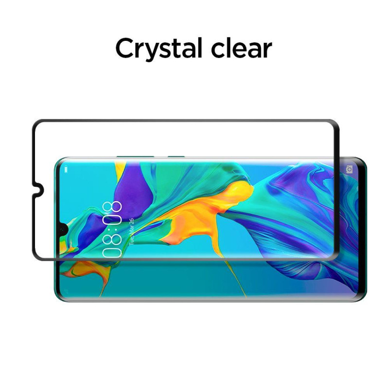 Spigen Glas.tR Plonas grūdintas stiklas, skirtas Huawei P30 Pro - juodas
