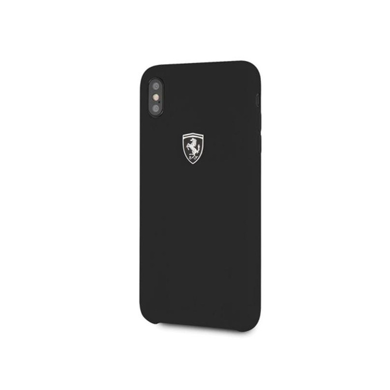 Ferrari Silicone Off Track dėklas iPhone Xs Max - juodas Ferrari Silicone Off Track dėklas iPhone Xs Max - juodas