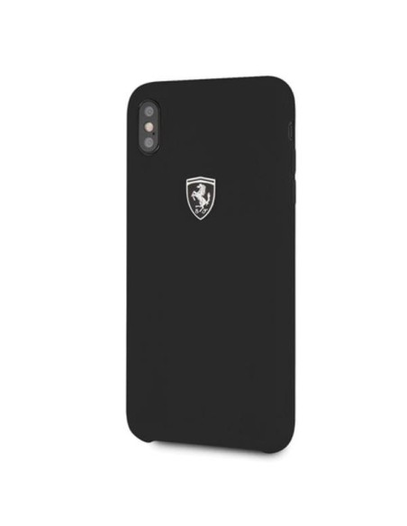 Ferrari Silicone Off Track dėklas iPhone Xs Max - juodas Ferrari Silicone Off Track dėklas iPhone Xs Max - juodas