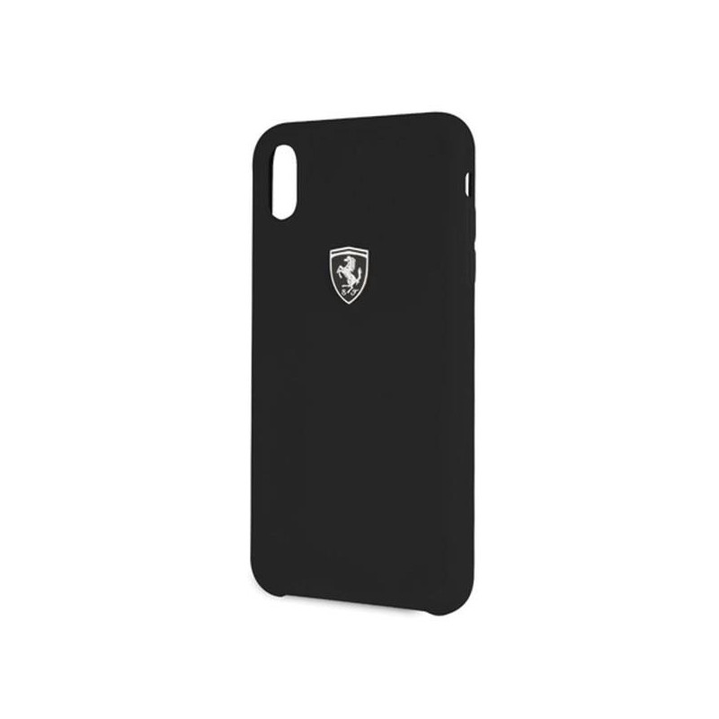 Ferrari Silicone Off Track dėklas iPhone Xs Max - juodas