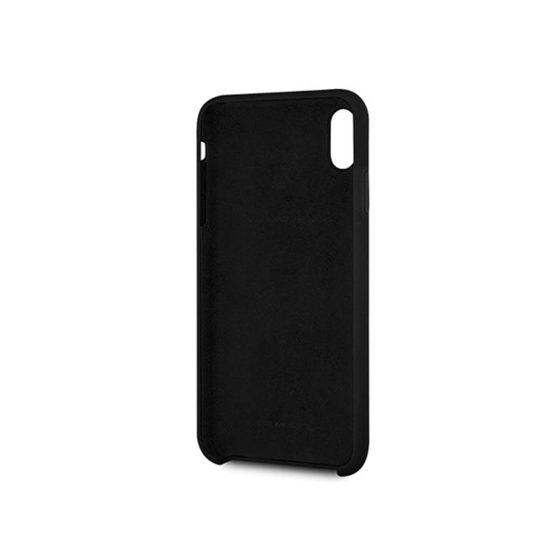 Ferrari Silicone Off Track dėklas iPhone Xs Max - juodas