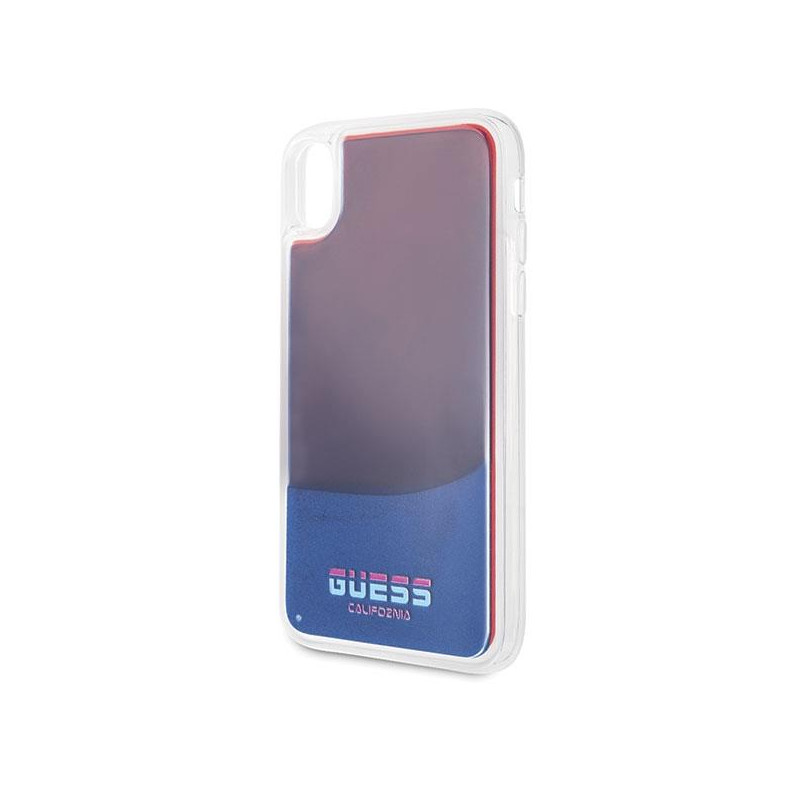 Guess California Glow tamsiame dėkle, skirta iPhone Xr – raudona