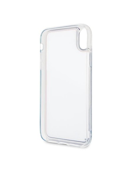Guess California Glow tamsiame dėkle, skirta iPhone Xr – raudona Guess California Glow tamsiame dėkle, skirta iPhone Xr – raudona