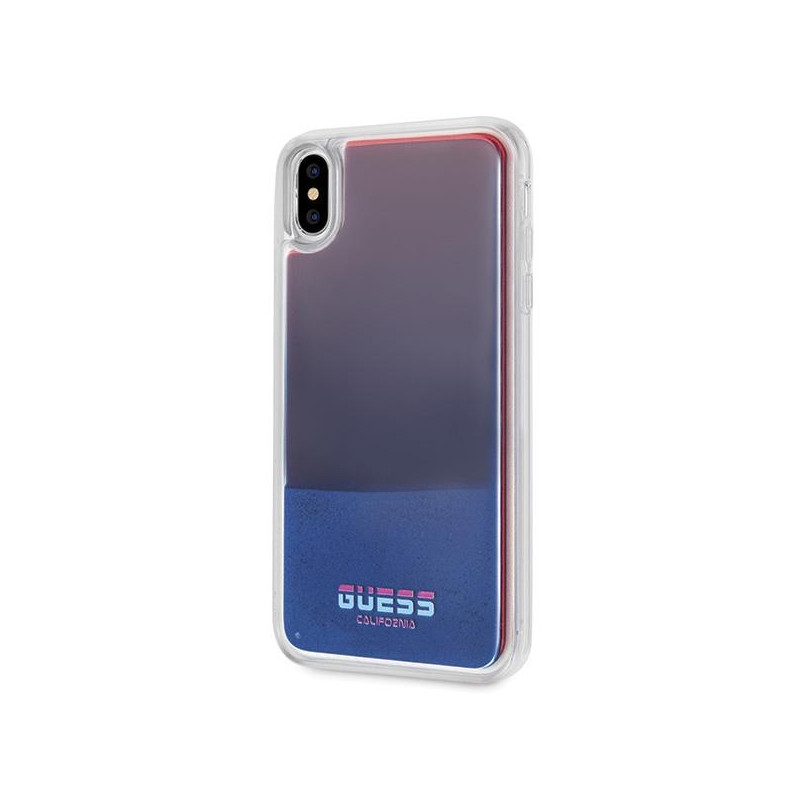 Guess California Glow tamsiame dėkle, skirta iPhone Xs Max – raudona
