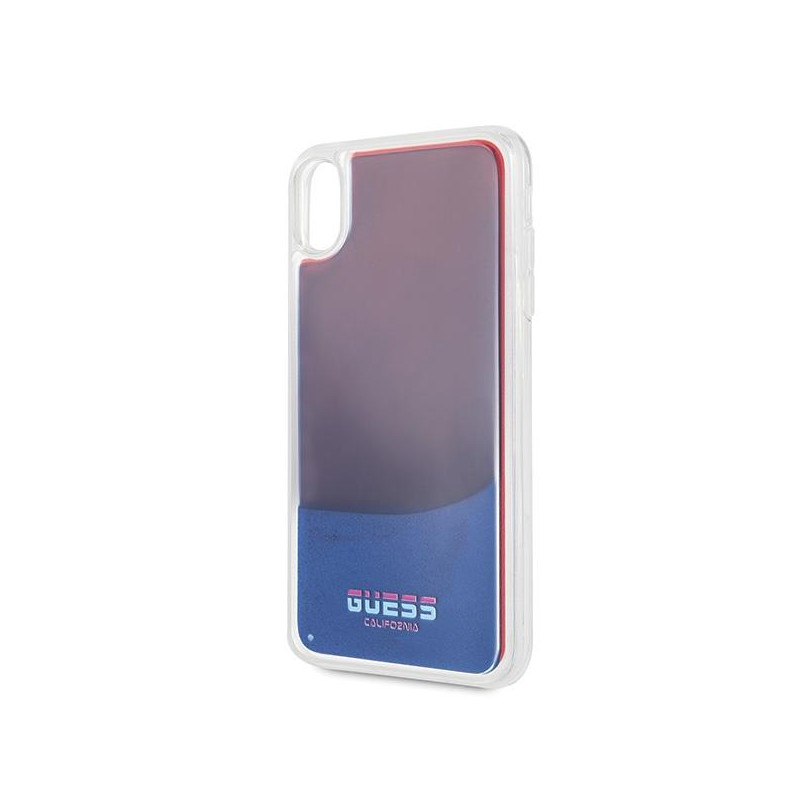 Guess California Glow tamsiame dėkle, skirta iPhone Xs Max – raudona