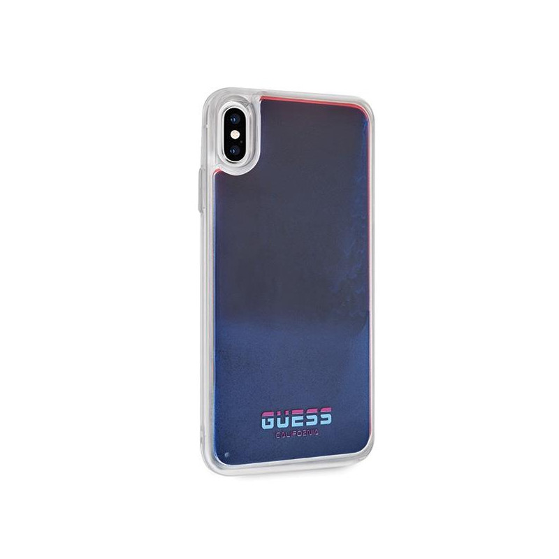 Guess California Glow tamsiame dėkle, skirta iPhone Xs Max – raudona