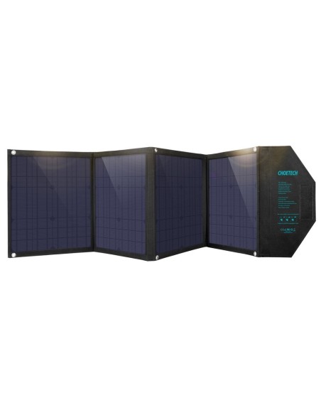 Didelis 80 W sulankstomas saulės įkroviklis DC USB C 2xUSB PD QC juodas Didelis 80 W sulankstomas saulės įkroviklis DC USB C 2xUSB PD QC juodas
