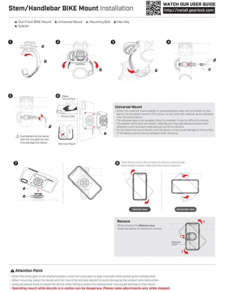 Spigen Gearlock MS100 dviračio vairo laikiklis - juodas Spigen Gearlock MS100 dviračio vairo laikiklis - juodas