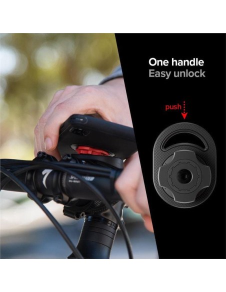 Spigen Gearlock MS100 dviračio vairo laikiklis - juodas Spigen Gearlock MS100 dviračio vairo laikiklis - juodas