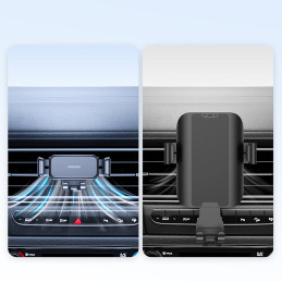 Juodas automobilinio telefono laikiklis orlaidei