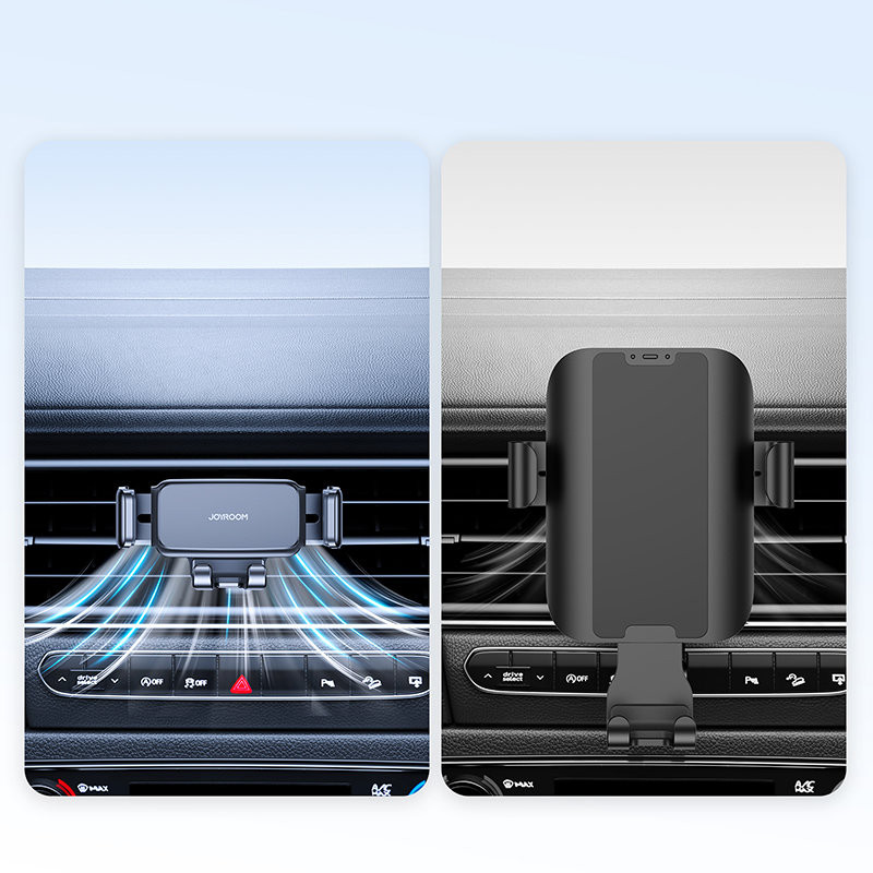 Juodas automobilinio telefono laikiklis orlaidei