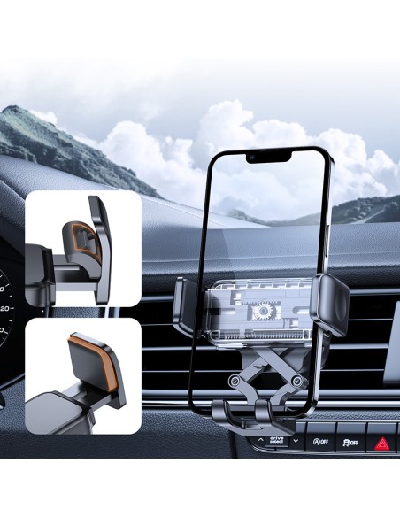 Juodas automobilinio telefono laikiklis orlaidei Juodas automobilinio telefono laikiklis orlaidei