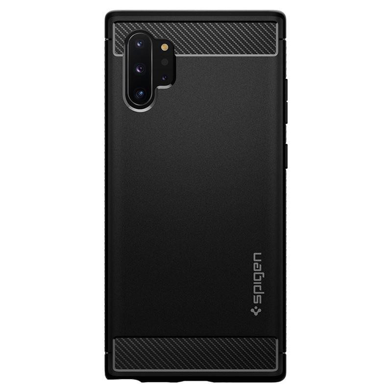Spigen Rugged Armor dėklas, skirtas Samsung Galaxy Note 10+ - matinė juoda Spigen Rugged Armor dėklas, skirtas Samsung Galaxy Note 10+ - matinė juoda