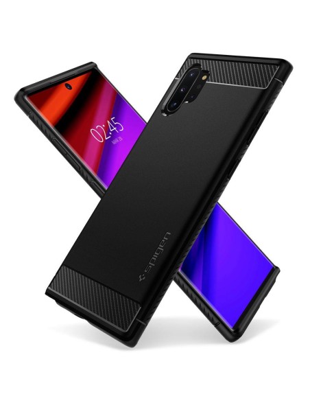 Spigen Rugged Armor dėklas, skirtas Samsung Galaxy Note 10+ - matinė juoda