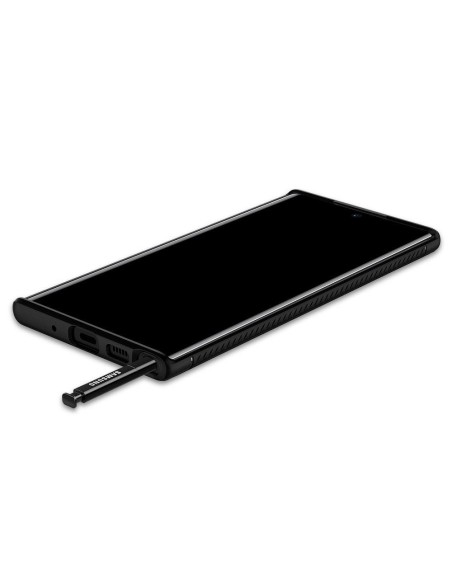 Spigen Rugged Armor dėklas, skirtas Samsung Galaxy Note 10+ - matinė juoda
