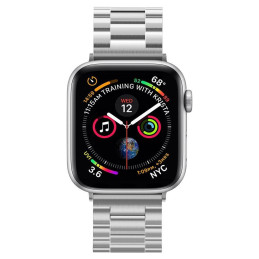Spigen Modern Fit apyrankė, skirta Apple Watch 4/ 5/ 6/ 7/ 8/ 9/ SE/ Ultra (42/ 44/ 45/ 49 mm) – sidabrinė