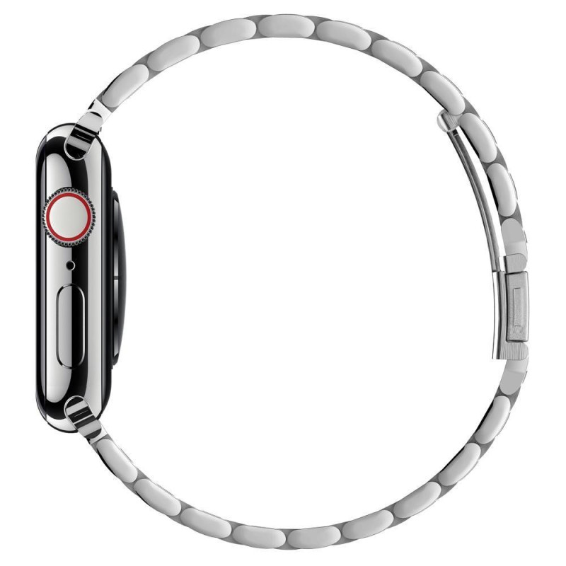 Spigen Modern Fit apyrankė, skirta Apple Watch 4/ 5/ 6/ 7/ 8/ 9/ SE/ Ultra (42/ 44/ 45/ 49 mm) – sidabrinė