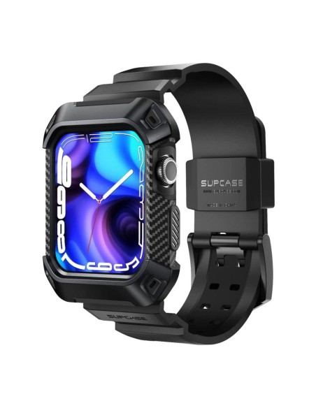 Supcase Unicorn Beetle Pro dėklas su dirželiu, skirtas Apple Watch 4/ 5/ 6/ 7/ 8/ SE (44/ 45 mm) – juodas Supcase Unicorn Beetle Pro dėklas su dirželiu, skirtas Apple Watch 4/ 5/ 6/ 7/ 8/ SE (44/ 45 mm) – juodas
