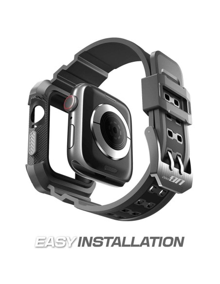 Supcase Unicorn Beetle Pro dėklas su dirželiu, skirtas Apple Watch 4/ 5/ 6/ 7/ 8/ SE (44/ 45 mm) – juodas Supcase Unicorn Beetle Pro dėklas su dirželiu, skirtas Apple Watch 4/ 5/ 6/ 7/ 8/ SE (44/ 45 mm) – juodas