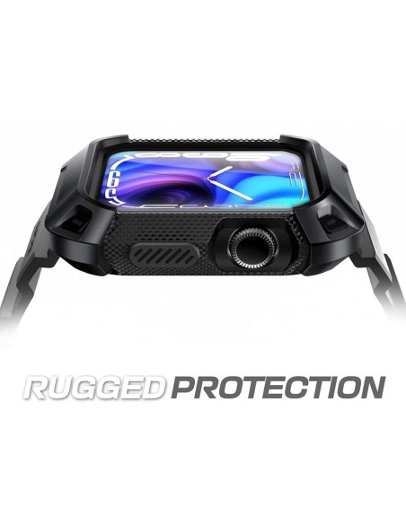 Supcase Unicorn Beetle Pro dėklas su dirželiu, skirtas Apple Watch 4/ 5/ 6/ 7/ 8/ SE (44/ 45 mm) – juodas Supcase Unicorn Beetle Pro dėklas su dirželiu, skirtas Apple Watch 4/ 5/ 6/ 7/ 8/ SE (44/ 45 mm) – juodas