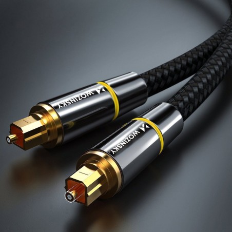 Optinis kabelis garso kabelis skaitmeninis optinis pluoštas Toslink SPDIF 1.5m juodas