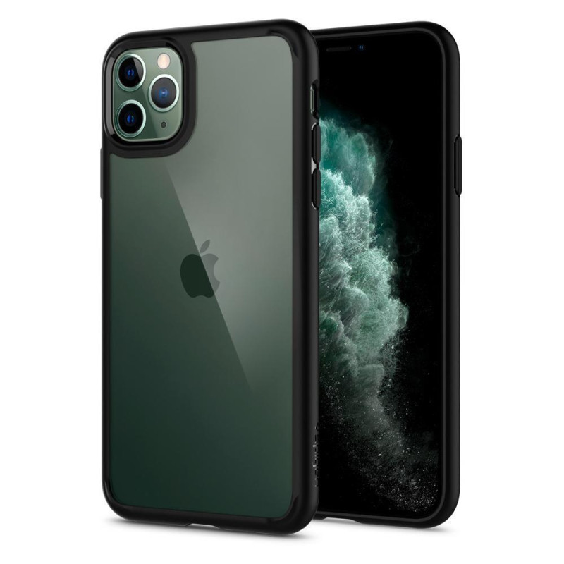 Spigen Ultra Hybrid dėklas iPhone 11 Pro - matinės juodos spalvos