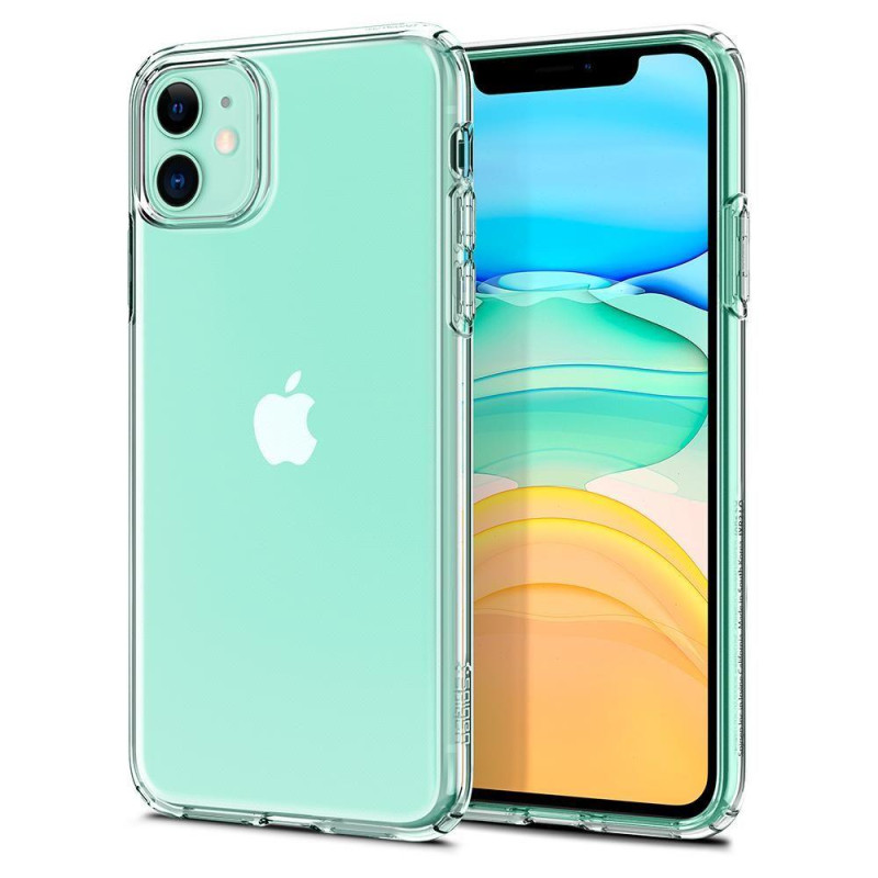Spigen Liquid Crystal dėklas iPhone 11 - skaidrus
