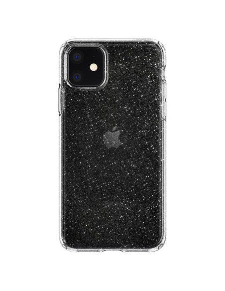 Spigen Liquid Crystal dėklas iPhone 11 - skaidrus ir blizgantis