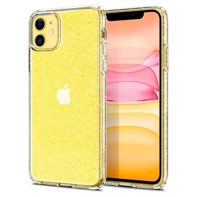 Spigen Liquid Crystal dėklas iPhone 11 - skaidrus ir blizgantis