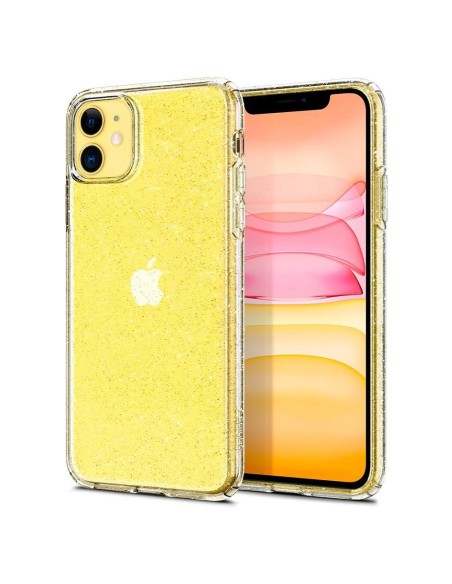 Spigen Liquid Crystal dėklas iPhone 11 - skaidrus ir blizgantis