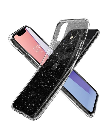Spigen Liquid Crystal dėklas iPhone 11 - skaidrus ir blizgantis