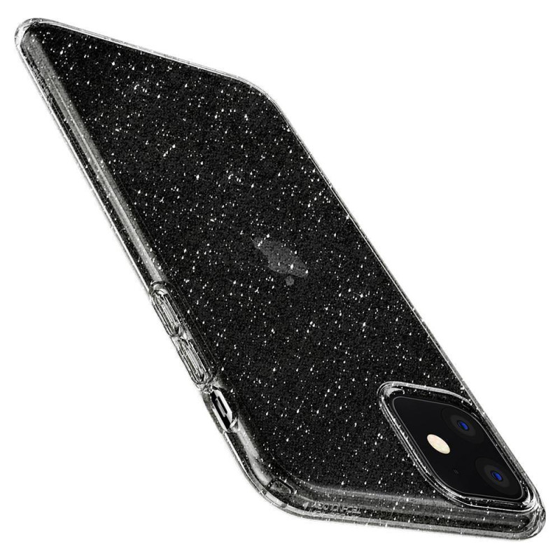 Spigen Liquid Crystal dėklas iPhone 11 - skaidrus ir blizgantis