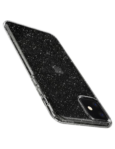 Spigen Liquid Crystal dėklas iPhone 11 - skaidrus ir blizgantis