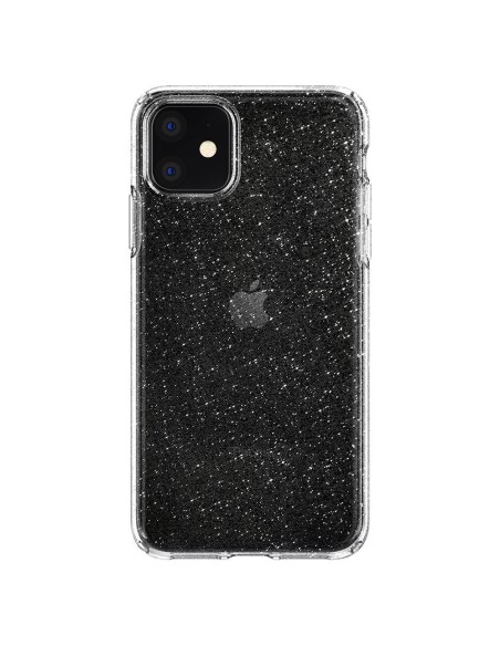 Spigen Liquid Crystal dėklas iPhone 11 - skaidrus ir blizgantis
