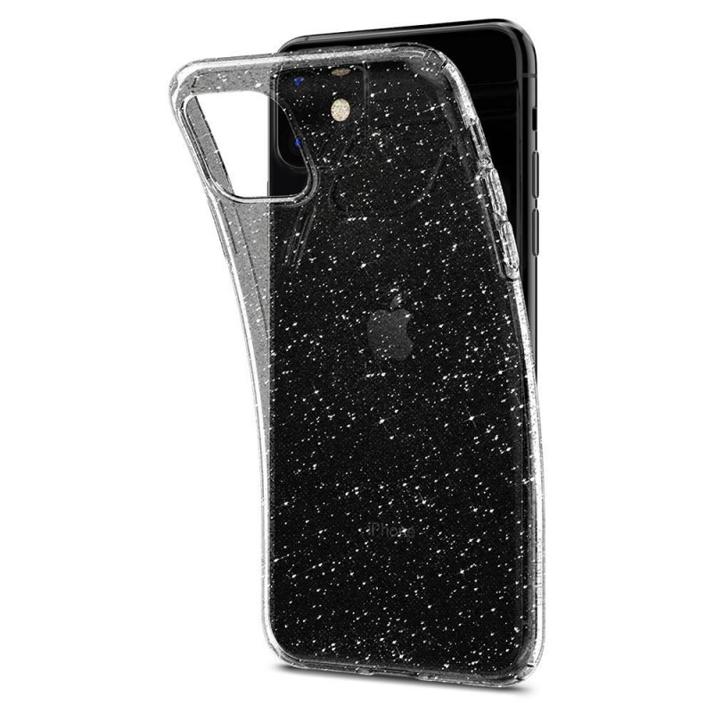 Spigen Liquid Crystal dėklas iPhone 11 - skaidrus ir blizgantis